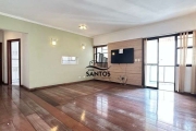 Apartamento em Santos-SP no Boqueirão na quadra da praia com 2 dormitórios.