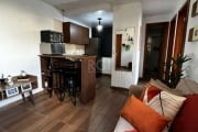 Excelente apartamento  com 02 dormitórios, living  estar e jantar, banheiro social, cozinha e área de serviço conjugada - 01 vaga de garagem -  &lt;BR&gt;       &lt;BR&gt;Transporte coletivo em frente