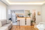 Apartamento de 1 dormitório transformado em LOFT, com 41m de área privativa mais 50 metros de terraço aberto (EXCLUSIVO DESSA UNIDADE).  Mobiliado com mesa, cadeira, Cooktop, Televisão, micro-ondas, g