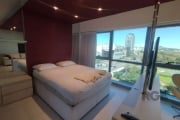 Apartamento em andar alto com vista panorâmica para o Guaíba, completamente mobiliado, com decoração em alto padrão e churrasqueira. Vista panorâmica para o Rio Guaíba e para o Parque Marinha. Uma (1)