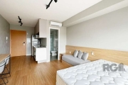 Apartamento novo, 1 quarto, totalmente mobiliado por arquiteto, com uma vista maravilhosa, no 12° andar e com 1 vaga de garagem. &lt;BR&gt;Condomínio moderno com rooftop, piscinas, sala fitness, espaç