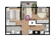 Apartamento na Planta para Venda, 2 dorm(s), opção de vaga, 37m²/42 m² - Entrega em 2026