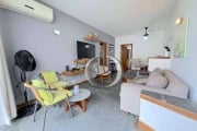 Apartamento na Pitangueiras com vista para o mar, 1 quadra da praia