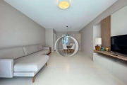 Apartamento com varanda gourmet, 3 quartos, sendo 1 suíte, 2 vagas à venda, 125 m² por R$ 1.370.000 - Pitangueiras - Guarujá/SP