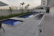 Apartamento no Brás com 46m², 1 dormitório, 1 banheiro e 1 vaga, com Sacada Goumet.