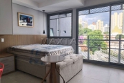 Studio em Pinheiros, 29m², totalmente mobiliado! Com 1 vaga de garagem, sala e 1 dormitório