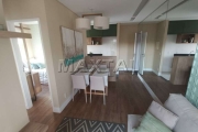 Apartamento com 43m², novo, mobiliado, 2 dormitórios, sala ampla, cozinha e 1 vaga de garagem