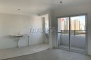 Apartamento 40m²  à venda na Vila Pauliceia. Com 2 dormitórios e sala com varanda.