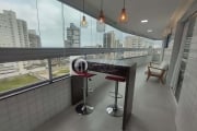 Apartamento todo mobiliado com 2 dorms, Caiçara, Praia Grande