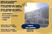 Apartamento para Venda em Ribeirão Preto, Parque Residencial Lagoinha, 2 dormitórios, 1 banheiro, 1 vaga