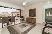 Apartamento mobiliado localizado no bairro Vila Ipiranga, com 61m² no 3º andar. Imóvel com 02 dormitórios, sala de estar/jantar, cozinha com armários, banheiro social, área de serviço, pisos em porcel