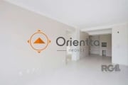 Imobiliária Orientta Imóveis ALUGA APARTAMENTO NOVO com 2 dormitórios, sendo 1 SUÍTE, 2 vagas de garagem cobertas, excelente iluminação, cozinha estilo americana , churrasqueira, 2 banheiros com box d