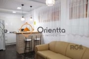 Imobiliária Orientta Imóveis Aluga Apartamento térreo, mobiliado de 1 dormitório. O imóvel conta com cozinha estilo americana, sala de estar e 1 banheiro.&lt;BR&gt;&lt;BR&gt;Além disso, possui área de