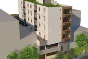 Apartamento em construção em Porto Alegre no Bairro Petrópolis, Apartamento 1 dormitórios sendo 1 suíte, com churrasqueira,  living dois ambientes.&lt;BR&gt;Prédio com elevador salão de festas e estac