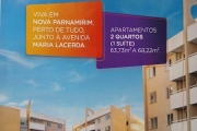 Apartamentos com 02 quartos, sendo 01 suíte em Nova Parnamirim RN