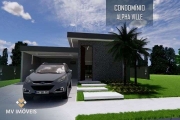Casa em condomínio de luxo, com 3 dormitórios à venda, 165 m² por R$ 860.000