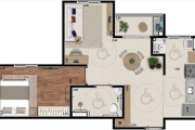 Apartamento para venda em Fazenda Santa Cândida de 51.00m² com 1 Quarto e 1 Garagem