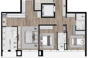 Apartamento para venda em Cabral de 202.00m² com 3 Quartos, 3 Suites e 3 Garagens