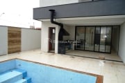 Casa à venda em condomínio em Paulínia, sobrado, Área gourmet, integrada com a cozinha. 03 suítes  Escritório, Banheiro, piscina, Pontos de ar condicionado nas 3 suítes. Boiler funcionando  Infra estr