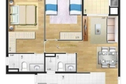 Apartamento com 2 dormitórios à venda, 65 m² por R$ 739.000,00 - Jardim São Caetano - São Caetano do Sul/SP