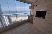 Apartamento excelente frente a praia com 69m² de área útil, no bairro Mirim, frente mar, todo mobiliado