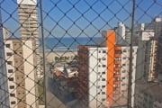 Apartamento Mobiliado, Vista ao Mar livre, Sacada gourmet, 2 Dormitórios no Bairro Aviação Praia Grande-SP