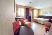 Flat na Vila Olímpia disponível para locação contendo 25m², 1 dormitório e 1 vaga de garagem