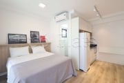 Flat estilo Studio disponível para locação no bairro da Vila Madalena ele contém 24m² e 1 dorm.