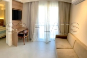 Flat no The Palace com 36m², 1 dormitório  e 1 vaga, disponível para locação em Moema.