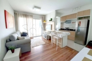 Apartamento no Brooklin, alto padrão, 51m² totalmente mobiliado.