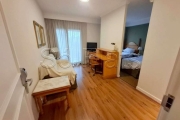 Flat no Estanplaza Ibirapuera, 28m², 1 dormitório e 1 vaga, disponível para locação em Moema.