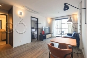 Studio Ayra Pinheiros, flat disponível para locação contendo 54m², 1 dormitório e 1 vaga.