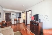 Flat George V Itaim disponível para venda, com 57m², 1 dormitório e 1 vaga de garagem