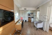 Apartamento mobiliado no Apart-Hotel The World, para investimento ou moradia na Vila Olímpia