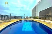 Frente mar - Cobertura à venda com 4 suítes - Piscina, sauna e churrasqueira - 4 vagas - Jardim Astúrias - Guarujá/SP