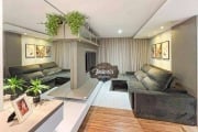 Apartamento com 3 dormitórios à venda, lazer completo, churrasqueira carvão, semimobiliado, 75 m² por R$ 720.000 - Portão - Curitiba/PR