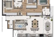 Apartamento com 3 suítes em Kobrasol-SJ