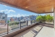 Apartamento com sacada e vista definitiva no Petrópolis