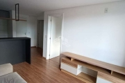 Apartamento com 1 dormitório com sacada e semi mobiliado