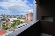 Apartamento com 1 dormitório em NH, sacada com churrasqueira e box