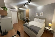 Studios NR decorados e mobiliados para short ou long stay, 270 metros do Metrô Praça da Árvore.