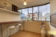 Apartamento 3 dormitorios frente sacada churrasqueira, garagem, elevador