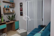 Apartamento com 55m semi mobiliado com 2 dormitórios uma vaga de garagem coberta no bairro Desvio Rizzo