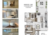 Apartamento com 3 dormitórios (2 suítes), semi-mobiliado, 1 vaga de garagem, 126,76m², sendo 30,26m² de TERRAÇO, , Estreito - Florianópolis - SC