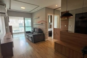 Apartamento em frente ao Shopping Anália Franco, 55 m2, 01 quarto, ar cond, varanda e 02 vagas