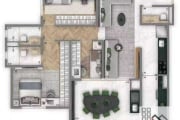 APARTAMENTO 3 DORMITÓRIOS (100m²). 1 SUÍTE, VARANDA GOURMET, 2 VAGAS. NO CORAÇÃO DO ANÁLIA FRANCO