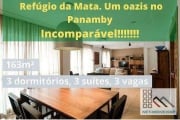 APARTAMENTO 3 DORMS (163m²), 3 SUÍTES, 3 VAGAS. UM OAZIS NO PANAMBY, PERTINHO DO PARQUE BURLE MARX