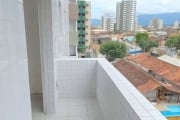 Apartamento no bairro Mirim em Praia Grande medindo 56,11m² distribuídos em 02 dormitórios, sala 02 ambientes, varanda gourmet, 01 vaga de garagem.