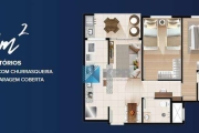 Apartamento à venda, 2 dormitórios, 2 vagas em Condomínio Clube Verano Home Resort!