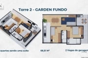 Apartamento Garden para Venda em São José dos Pinhais, Boneca do Iguaçu, 2 dormitórios, 1 suíte, 2 banheiros, 2 vagas